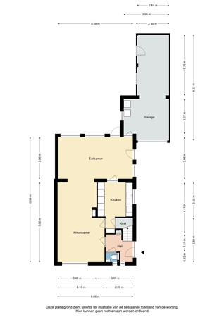 Plattegrond - Patchstraat 13, 6135 CX Sittard - Patchstraat 13 Sittard - Begane grond 2D.jpg